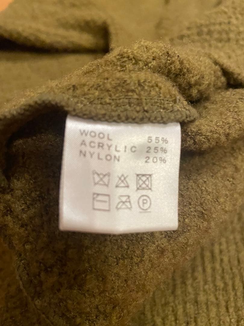 CALEE オリーブ Vネックカーディガン