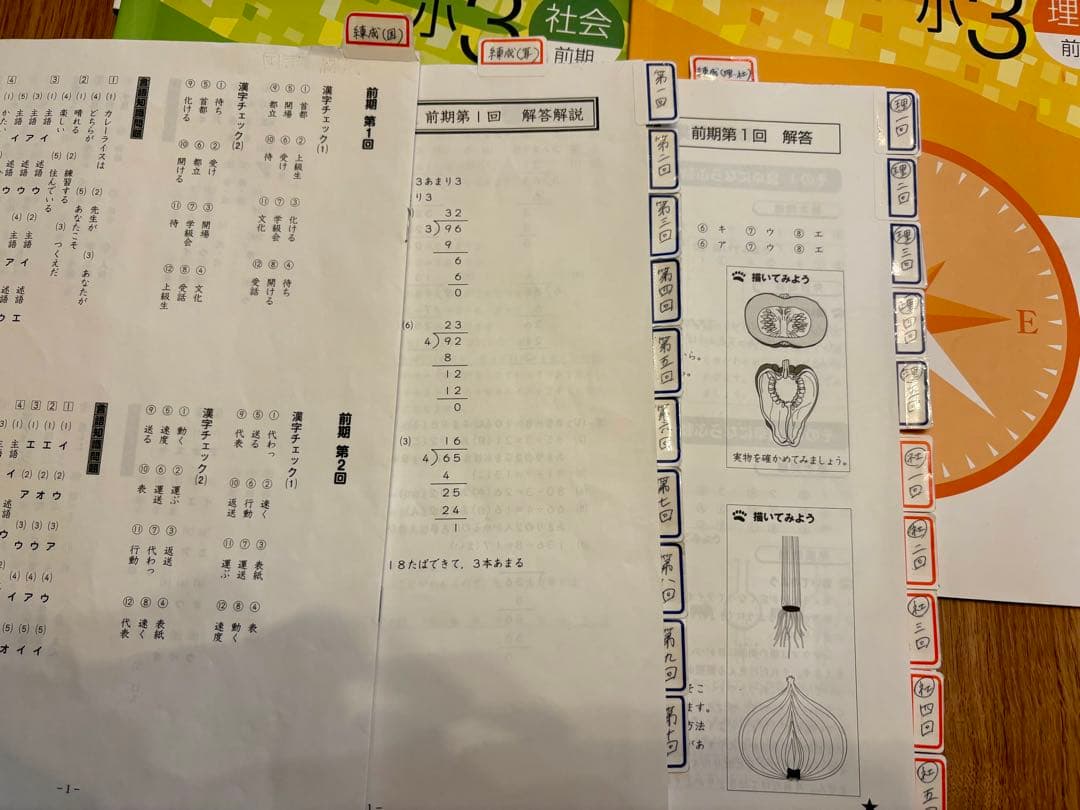 早稲田アカデミー　小3 1年分　プレ・春期　算数国語　理科　社会　早稲アカ　3年