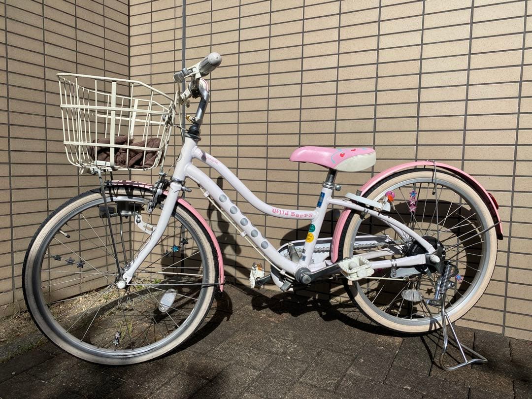 ブリヂストン　ワイルドベリー　白　20インチ　名古屋直接引取前提　子供　ジュニア