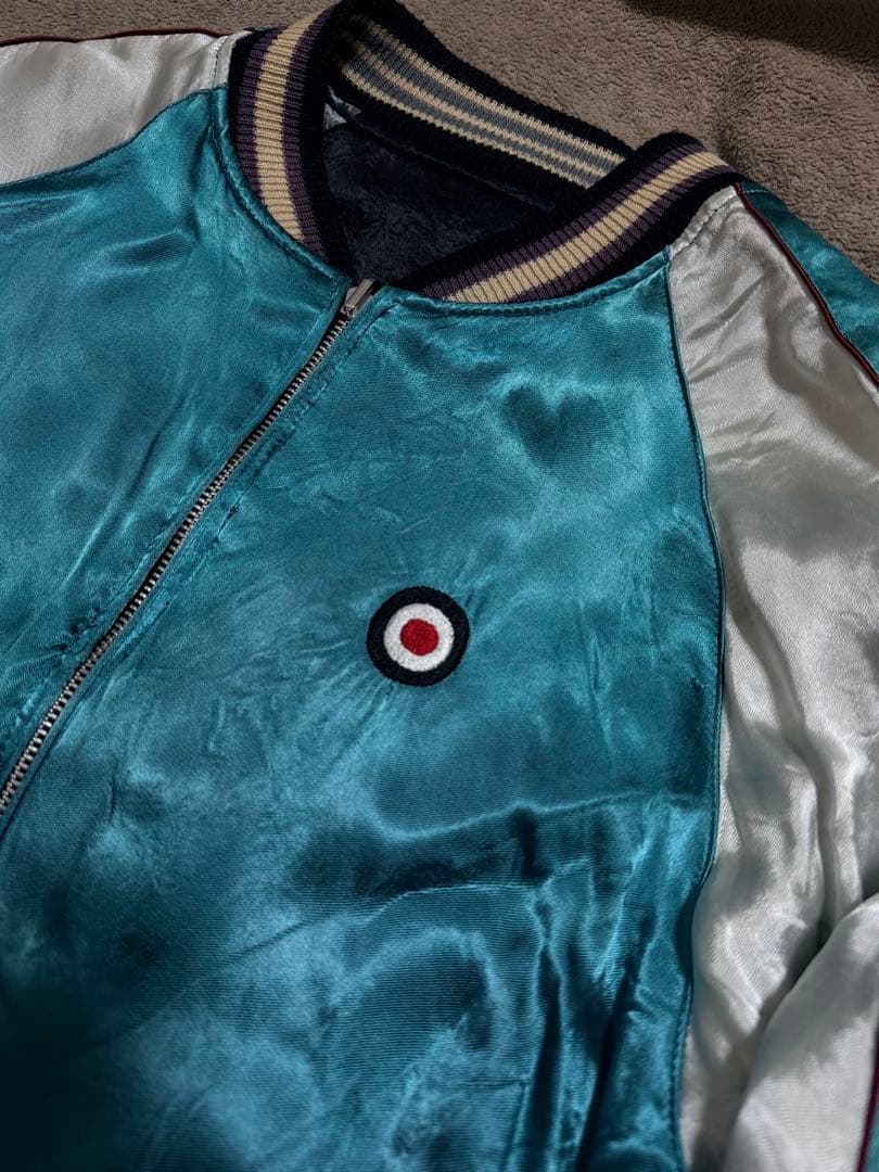 美品 ２面用 TK 龍 桜 日本限定 スカジャン vintage レーヨン