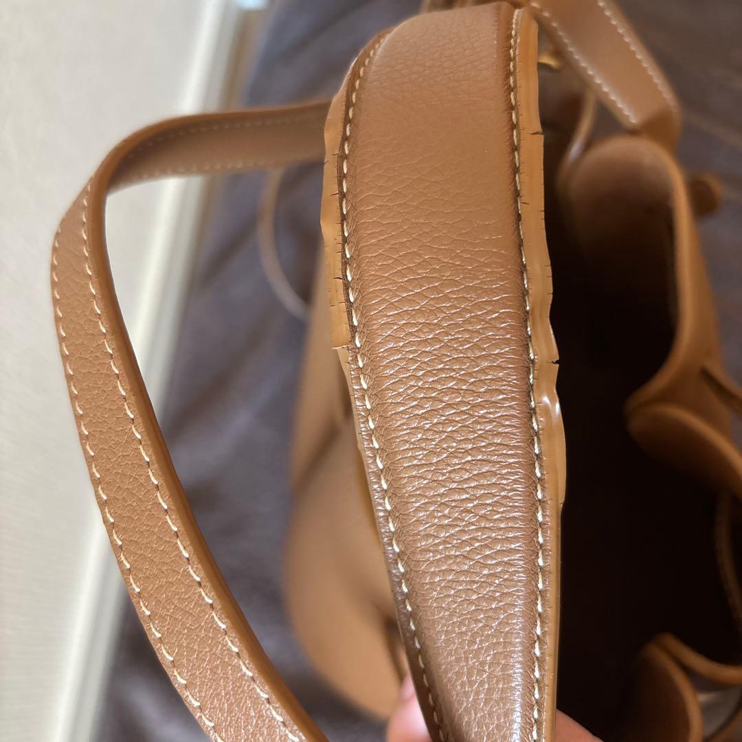 POLENE ポレーヌ　Numéro Huitカヌレバッグ　キャメル