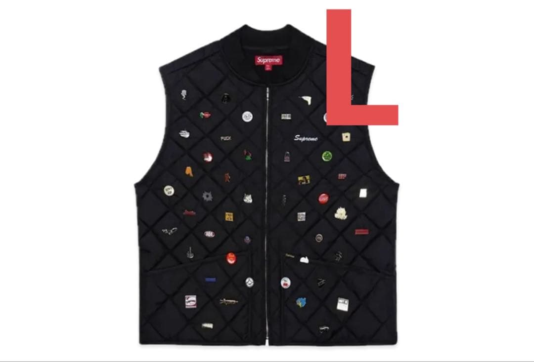 トップス Supreme Pins Quilted Work Vest \