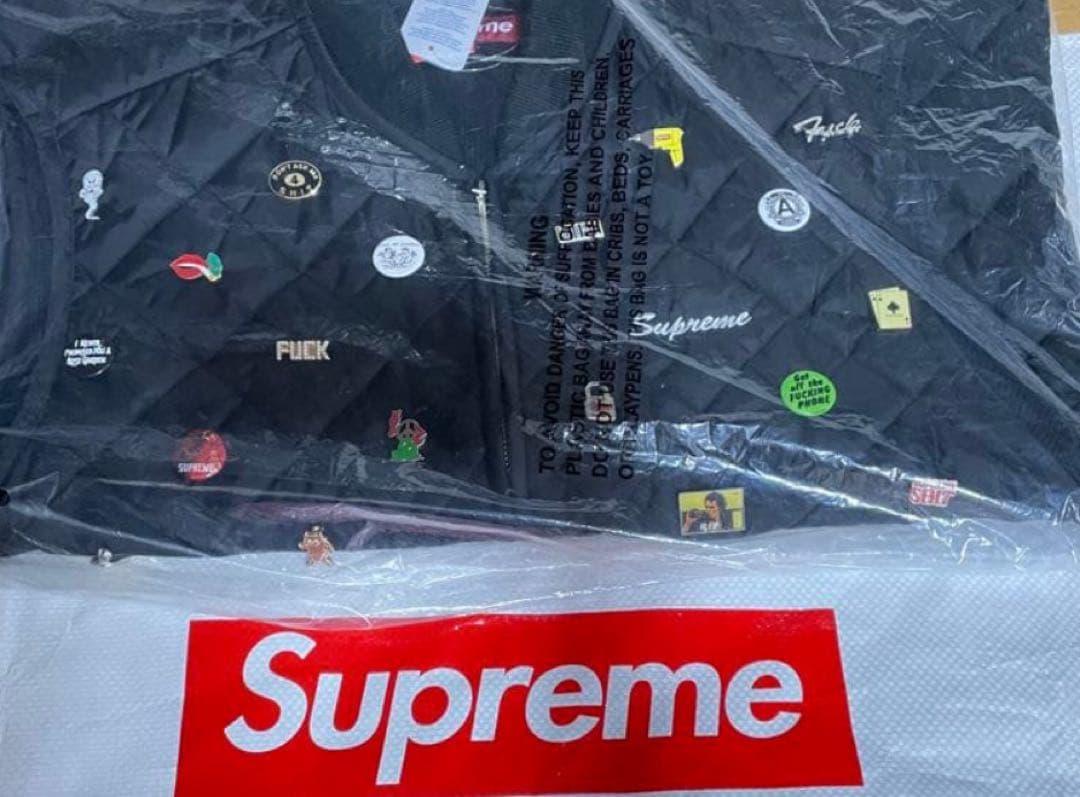 トップス Supreme Pins Quilted Work Vest \"Black\"