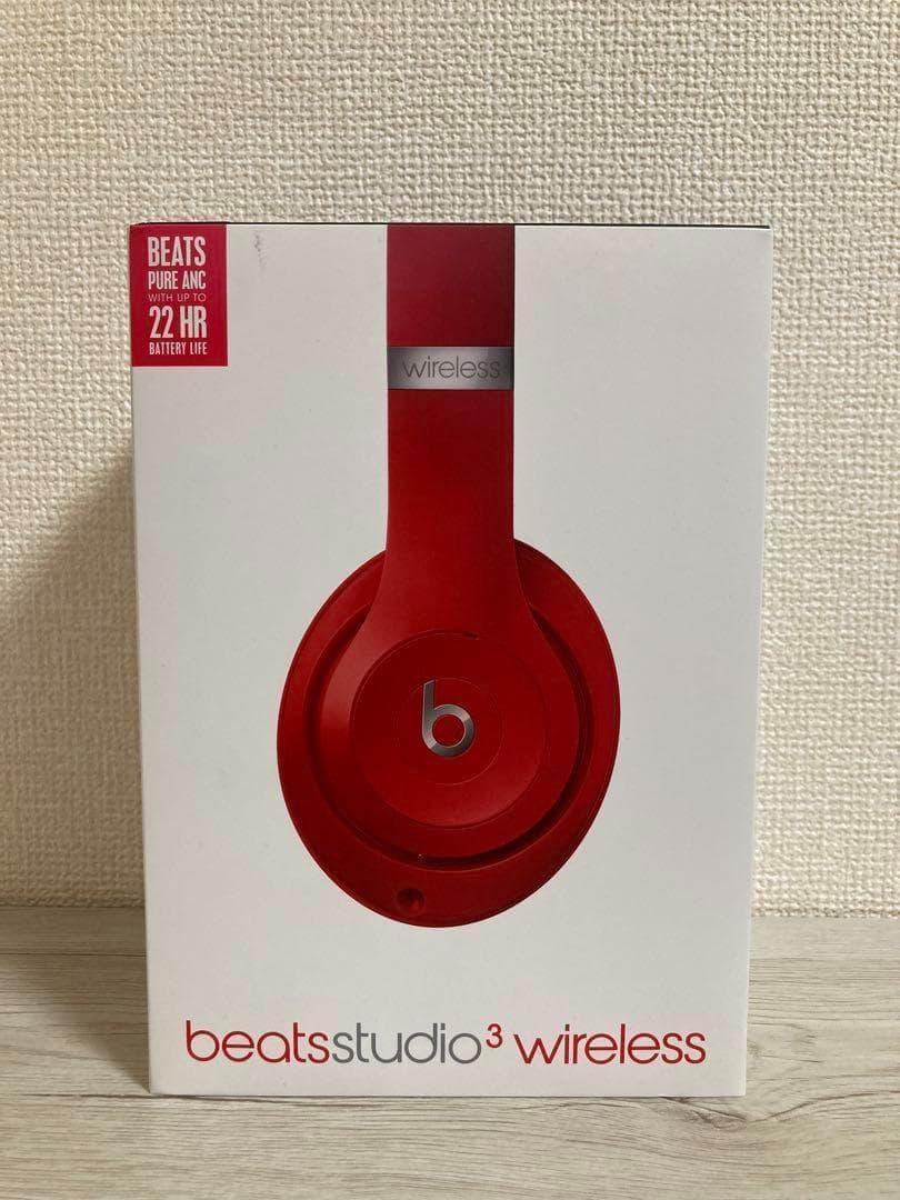 beats studio3 wireless レッド ワイヤレス ヘッドホン