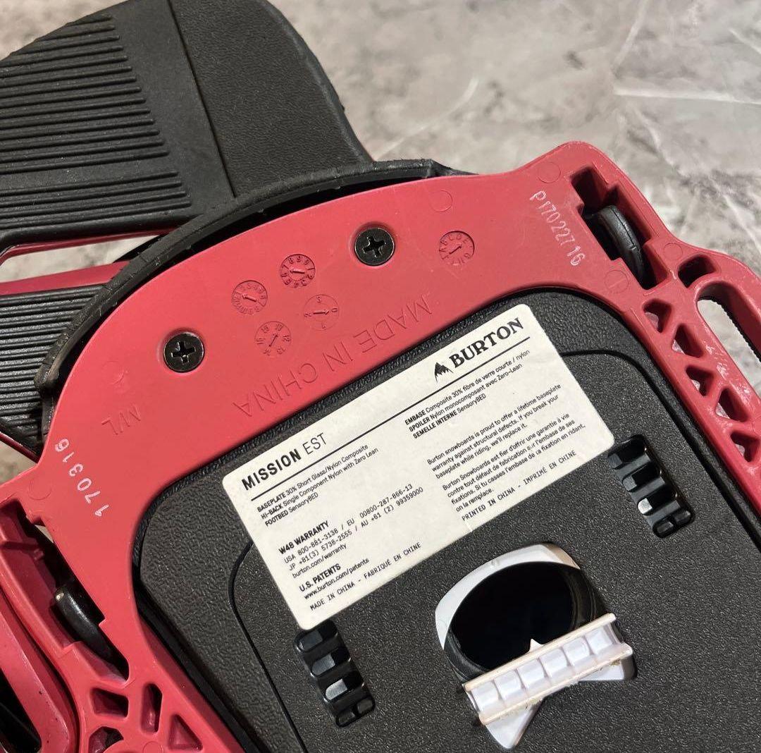 ￼BURTONバートン MISSION ESTビンディング　Ｍ／Ｌスノーボード