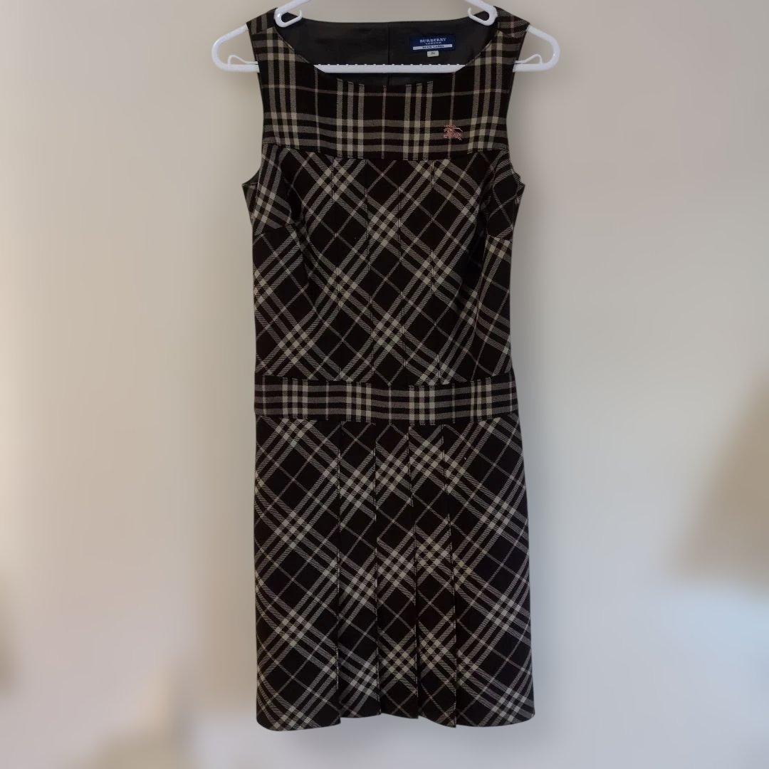 BURBERRY ノースリーブ チェック柄 ワンピース36