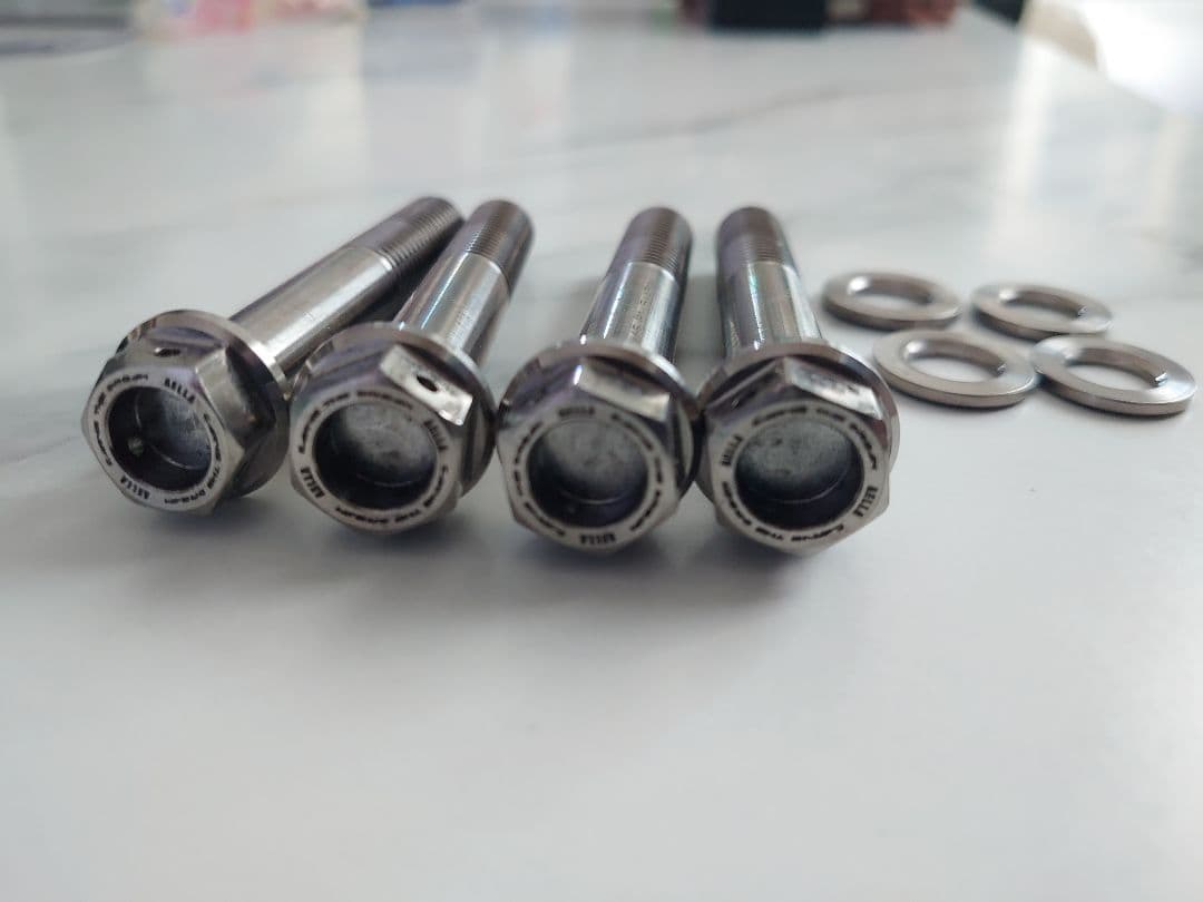 S1000RR アエラ　チタンボルト ワッシャー 4本セット