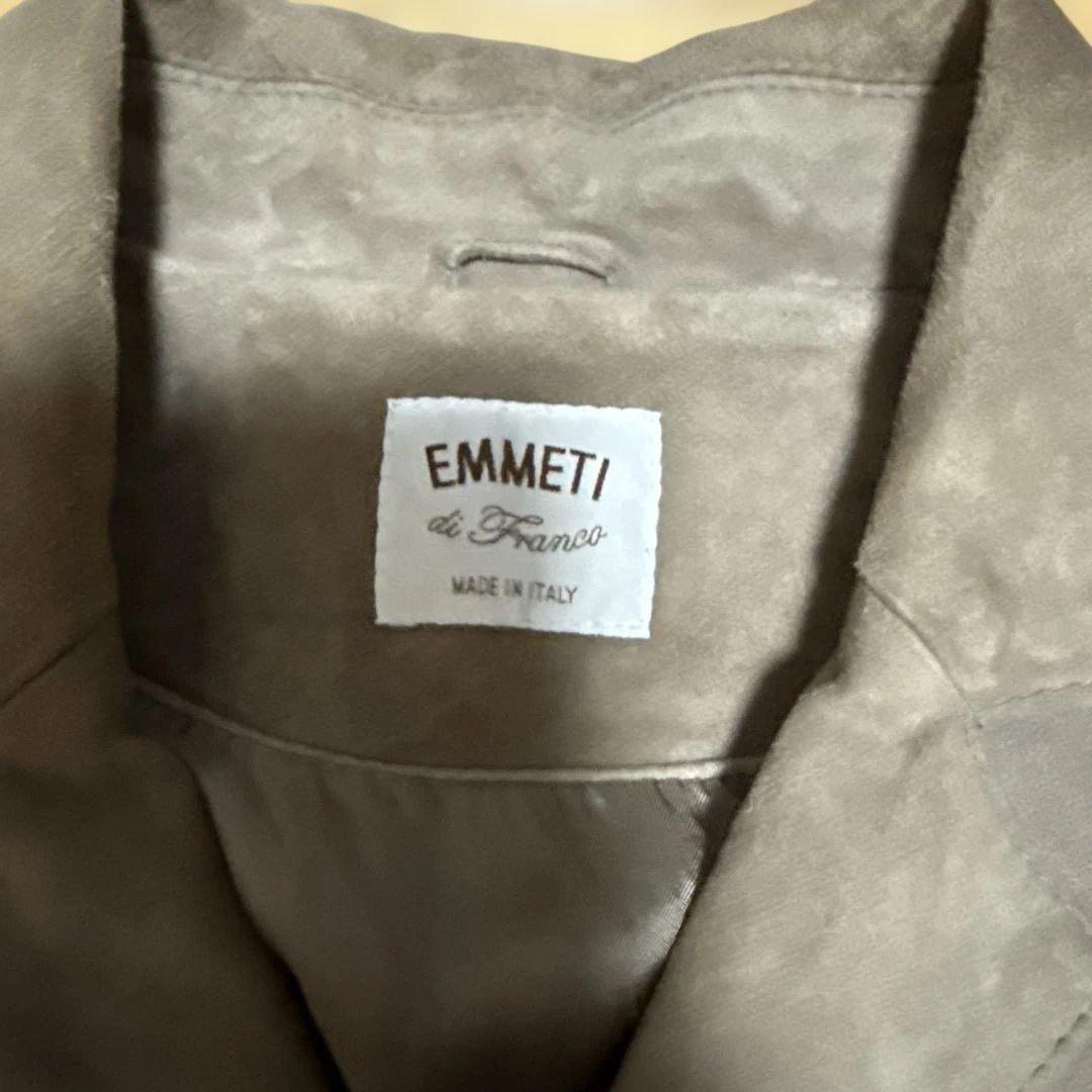 T*E様 EMMETI スエード シャツジャケット　グレージュ　やぎ革　サイズ5