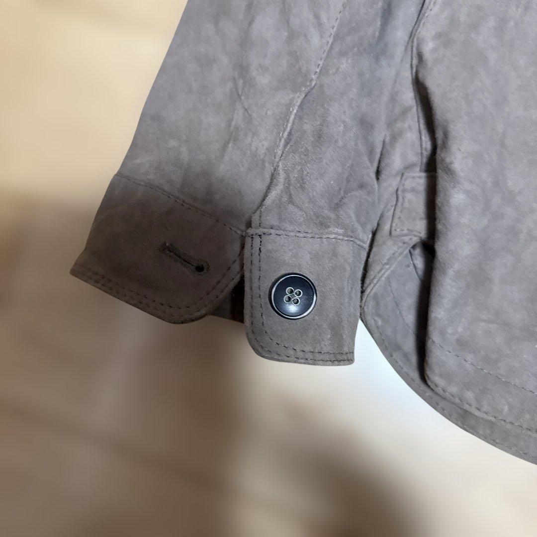 T*E様 EMMETI スエード シャツジャケット　グレージュ　やぎ革　サイズ5