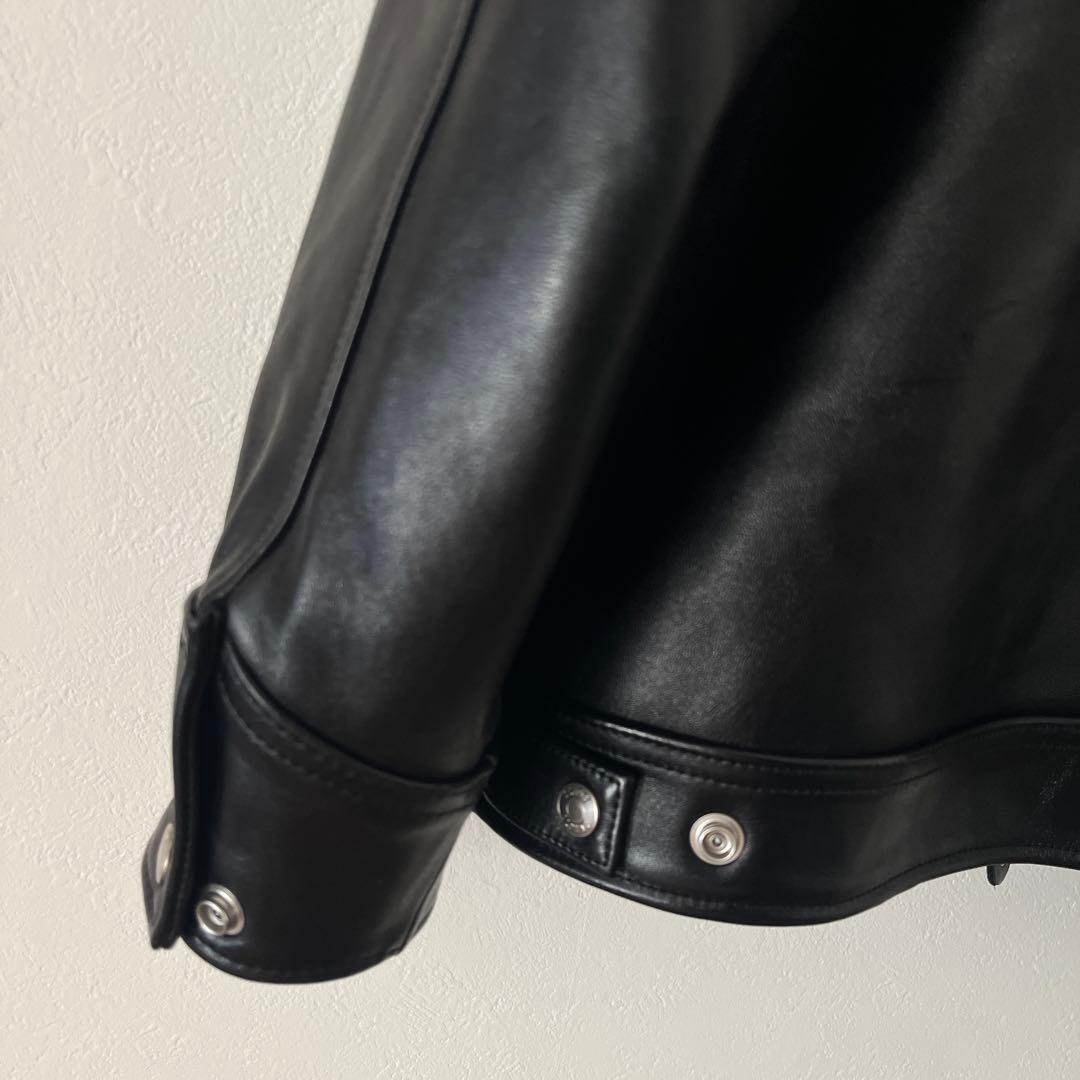【完売品】Schott ブラックレザージャケット　L