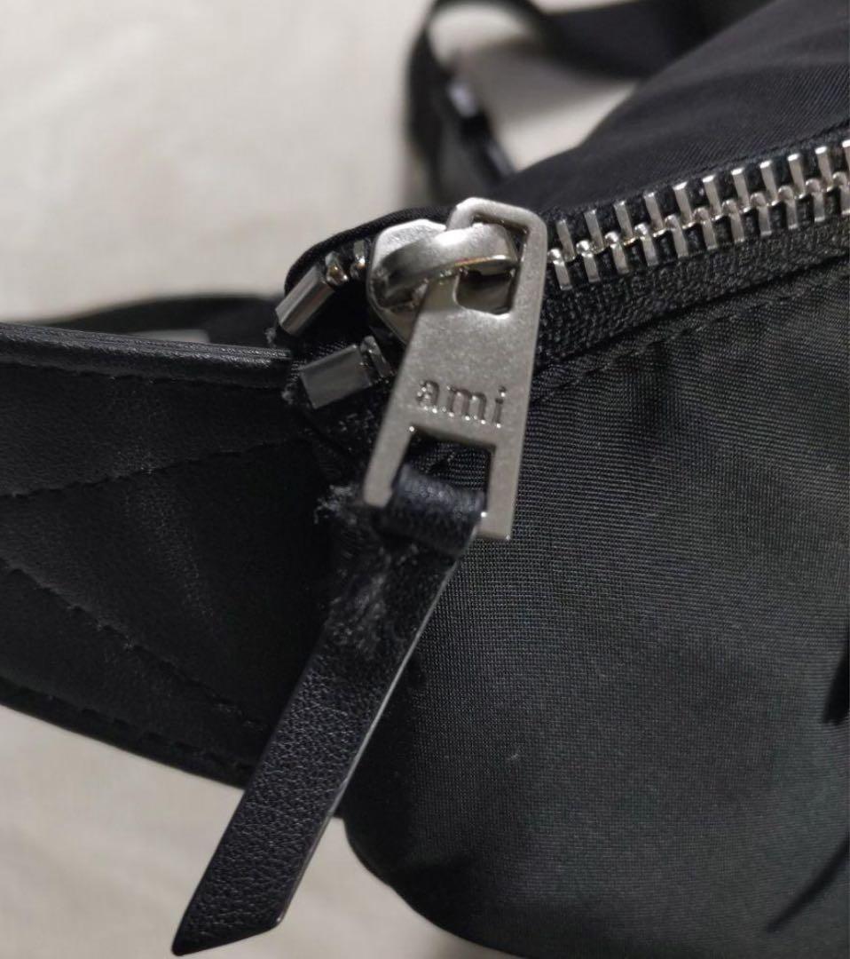 ami Paris ボディーバッグ　ウエストポーチ　ブラック男女兼用