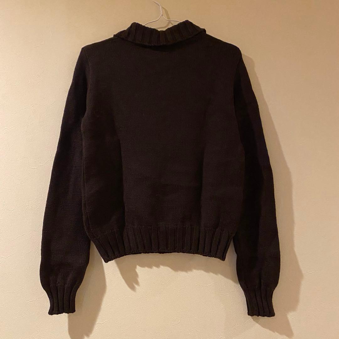 90's agnes b. 襟付き ブラウン ニット size 1