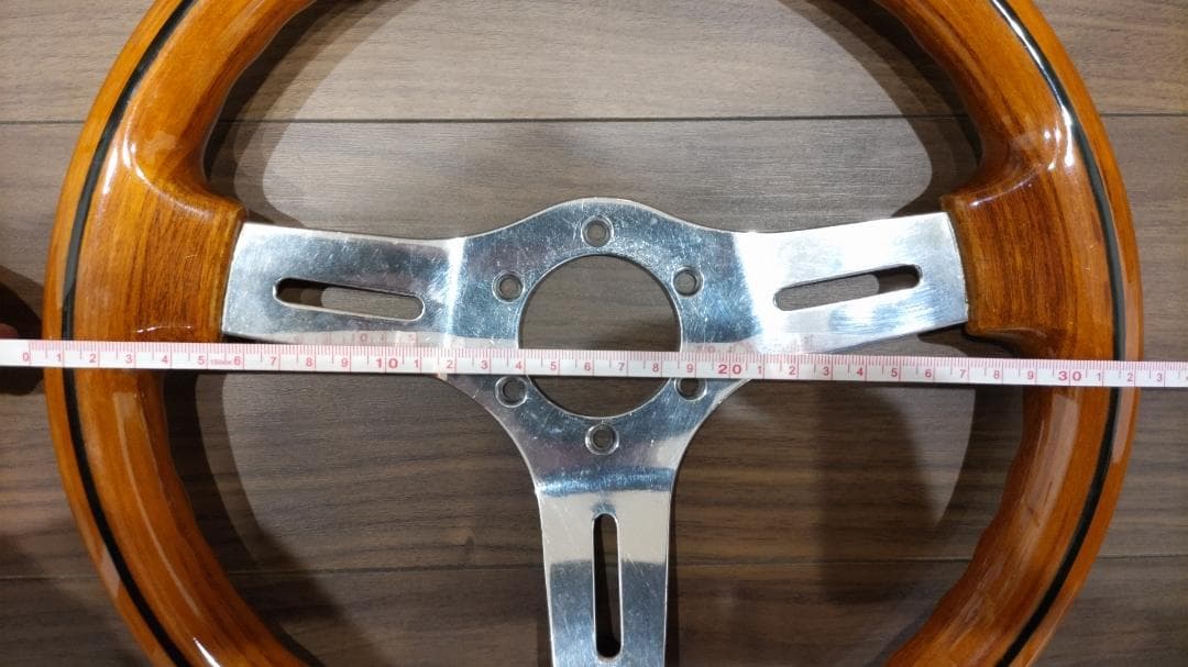 【おまけ付】ABA ウッドステアリング（外径約33mm）