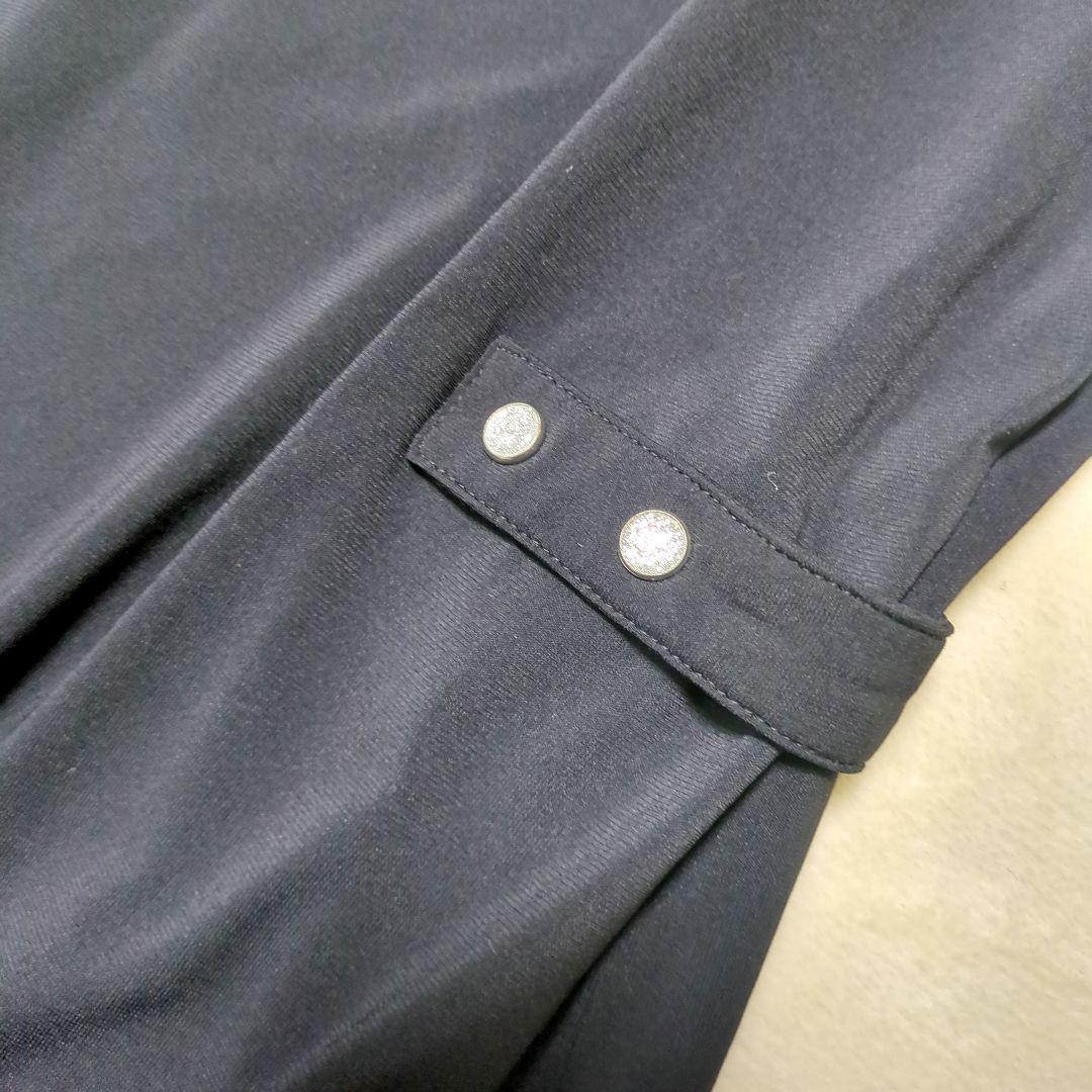 アニエスベー【新品 未使用品】Vネック ブラック ワンピース ドレス　黒　2