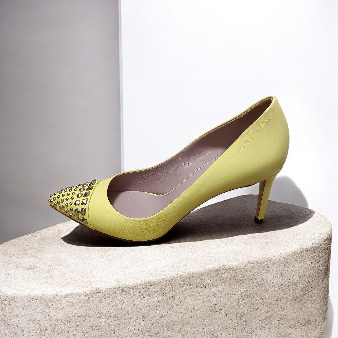 希少カラー★GUCCI グッチ スタッズ パンプス イエロー 36（23cm）