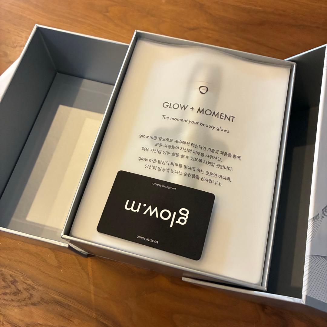 【新品未使用】Glow.M ブースターソニック 韓国 美顔器 セルフ スキンケア