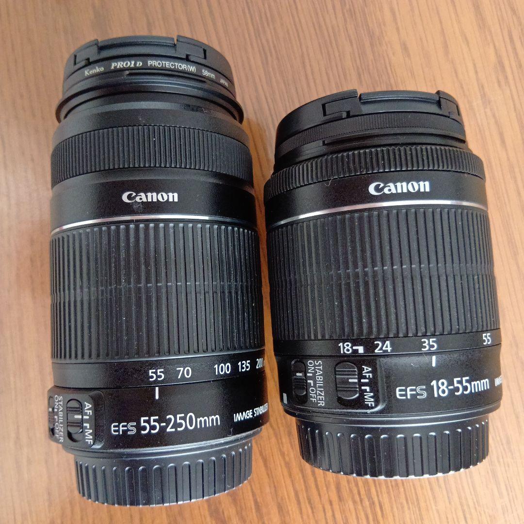 美品CanonEOSkissX7ダブルズームキットdiagnlニンジャストラップ