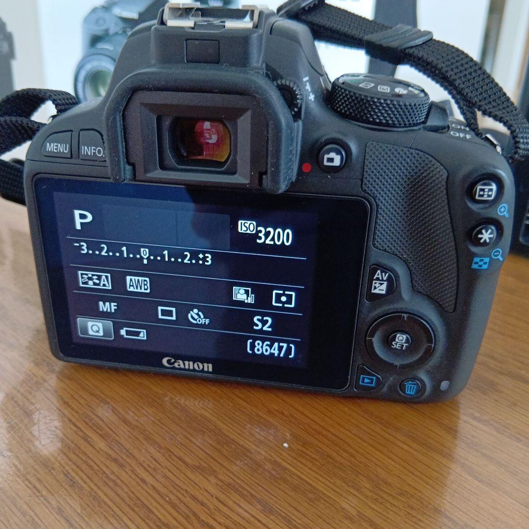 美品CanonEOSkissX7ダブルズームキットdiagnlニンジャストラップ