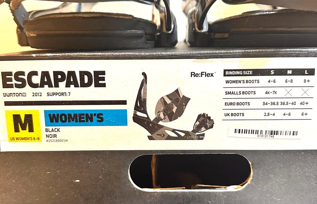 【早い者勝ち】BURTON ESCAPADE ビンディング Mレディース
