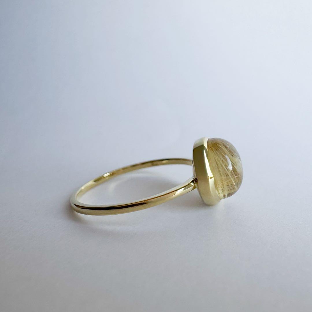 K18 ルチルクォーツ リング