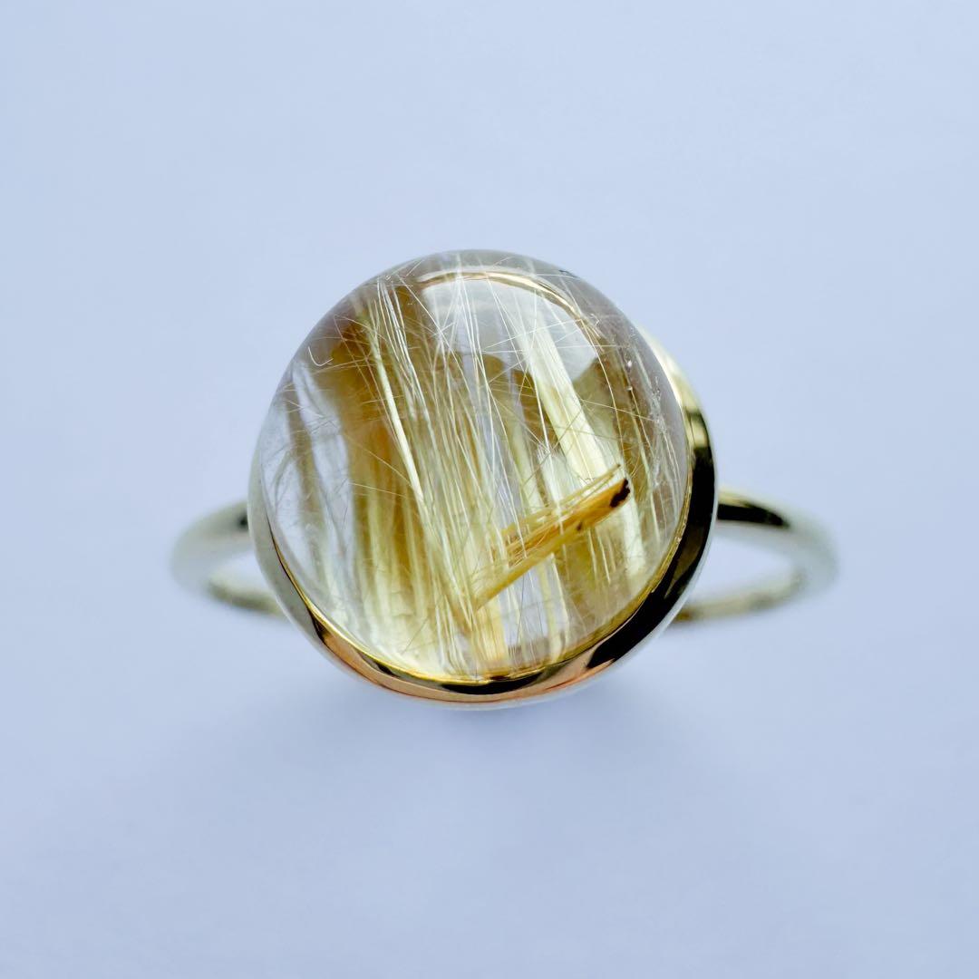 K18 ルチルクォーツ リング