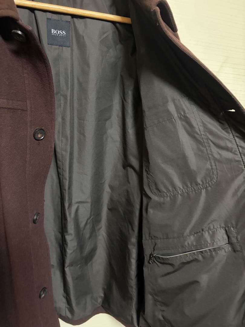 BOSS HUGO BOSS ブラウム カシミヤ ウール コート