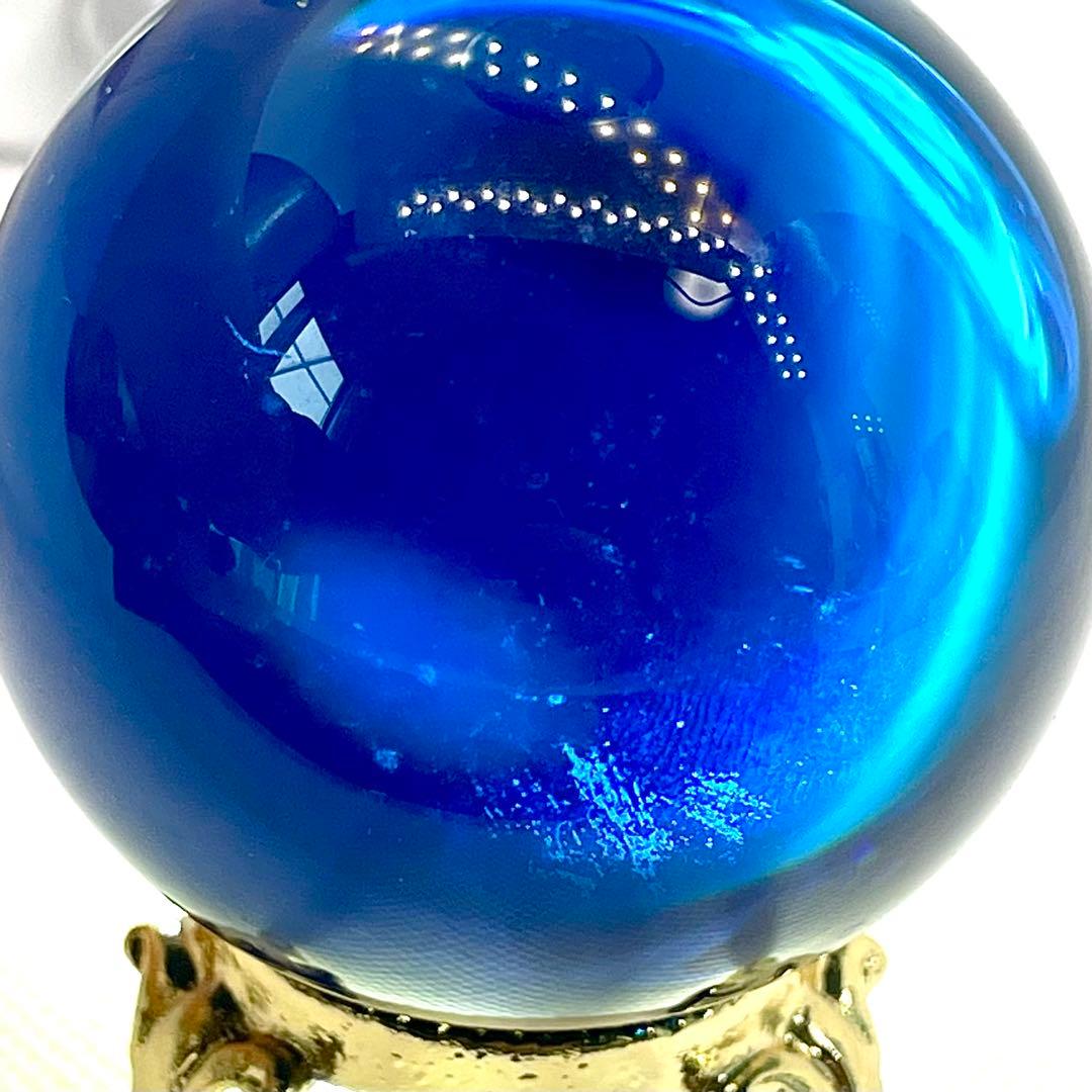 アンダラクリスタル S1176 丸玉 サファイア タンザナイトファイア 201ｇ