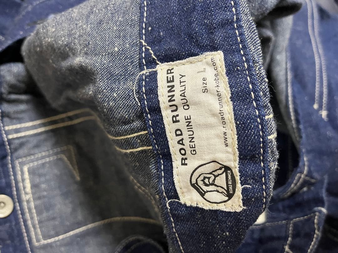た*と様 ROAD RUNNER デニムオーバーオール　サイズL ロードランナー