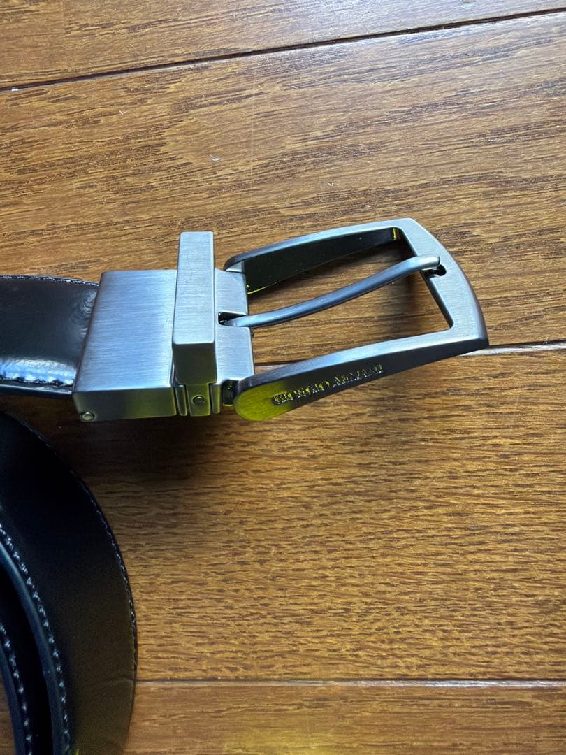 長ベルト GIORGIO ARMANI ロゴ 刻印 ベルト W107-117