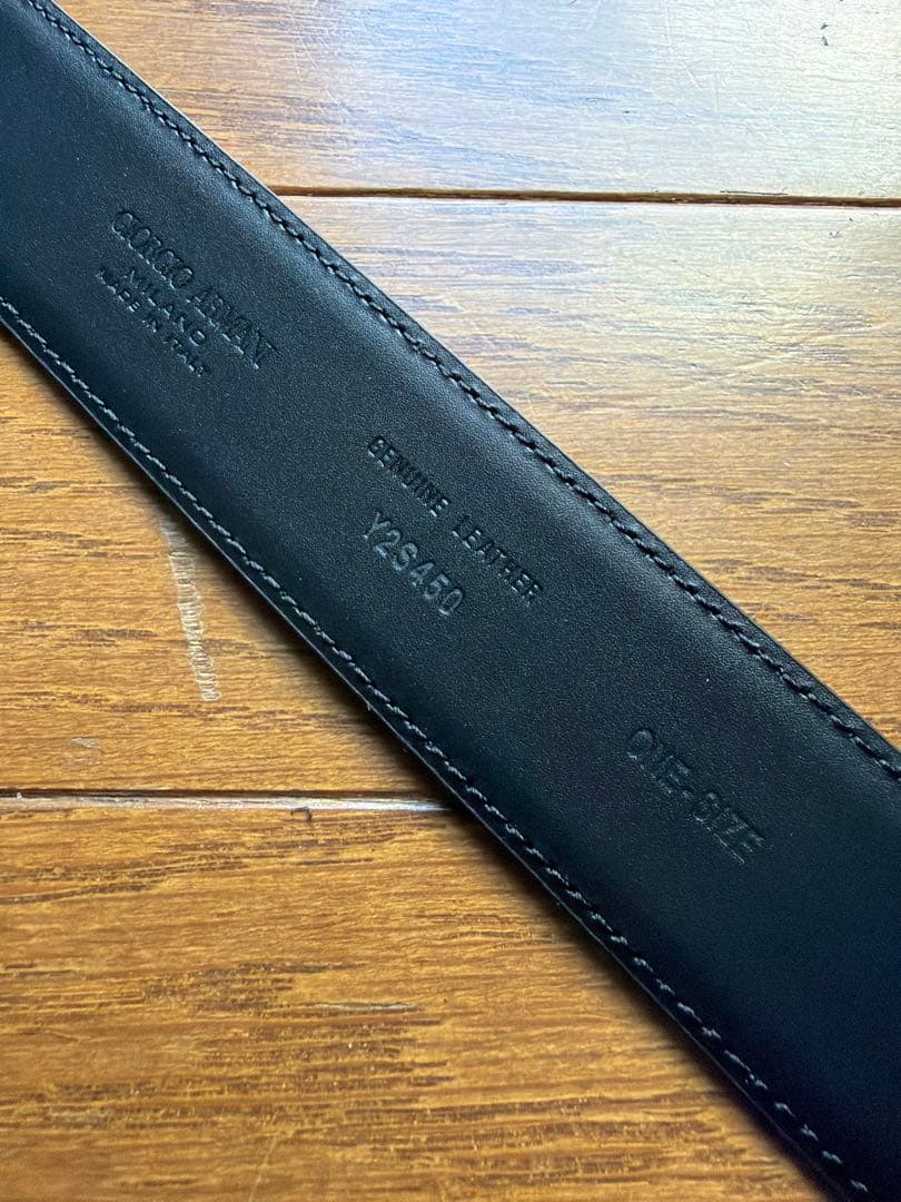 長ベルト GIORGIO ARMANI ロゴ 刻印 ベルト W107-117