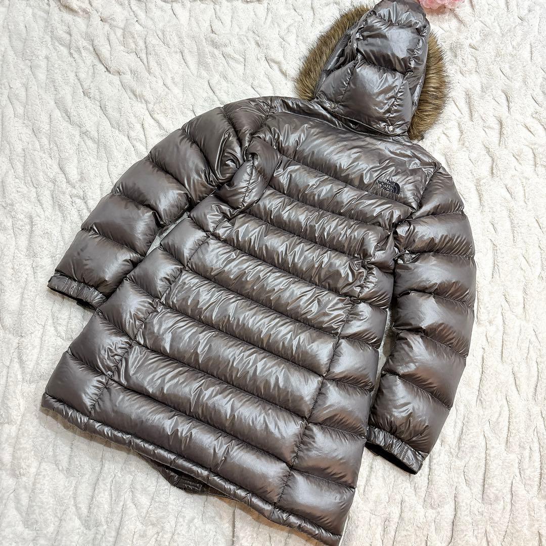 THE NORTH FACE ノースフェイスファー付きロングダウンコート S