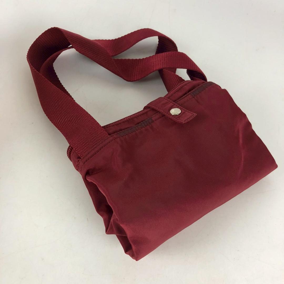 PRADA プラダ ナイロン ハンドバッグ レッド レディース ブランド