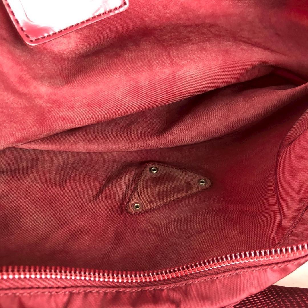 PRADA プラダ ナイロン ハンドバッグ レッド レディース ブランド