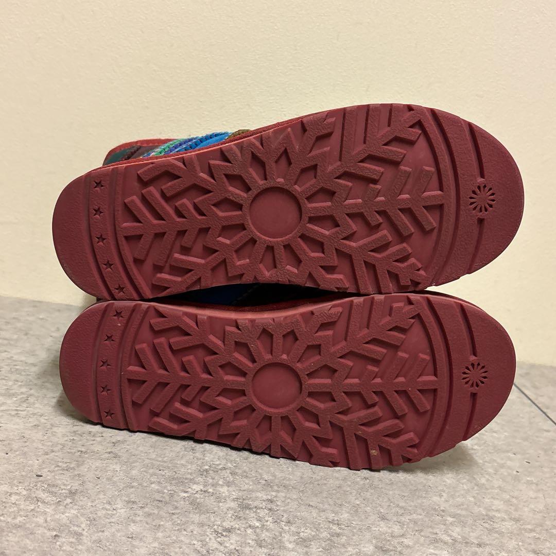 美品✨Estacion/エスタシオン　カラフルステッチ　ムートンブーツ M