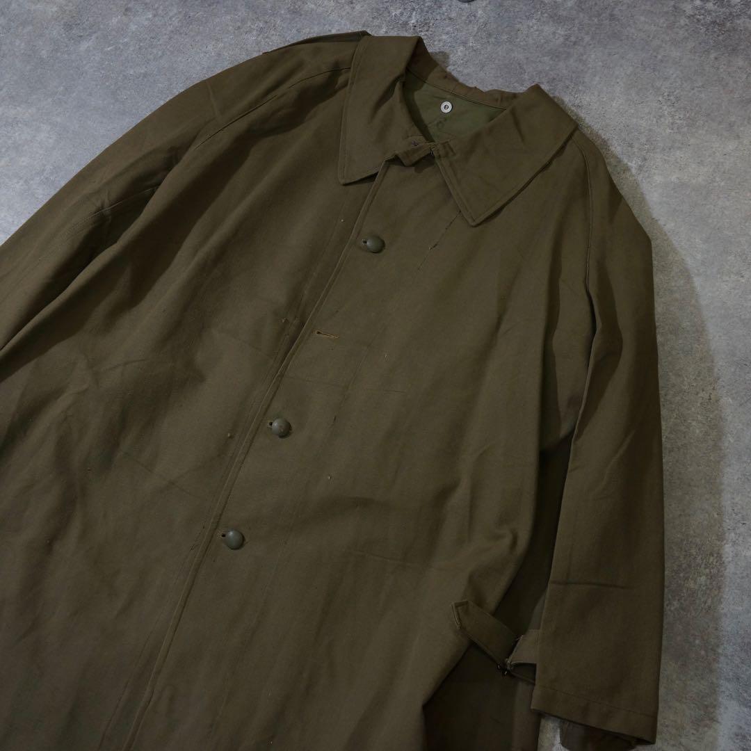 希少 50s フランス軍 M-35 モーターサイクルコート 実物 ミリ