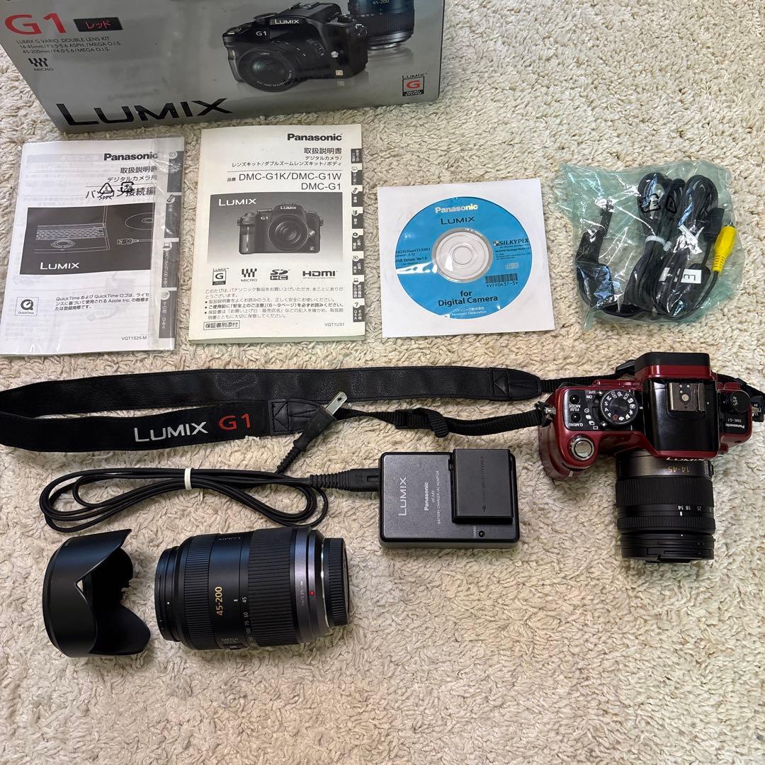 Panasonic LUMIX DMC-G1 レッド ミラーレス一眼カメラ