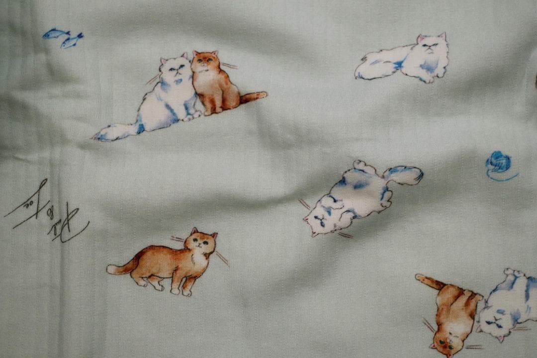 【新品】ポール＆ジョー秋冬物中綿入り厚手ニットキルトパジャマ（L)グリーン