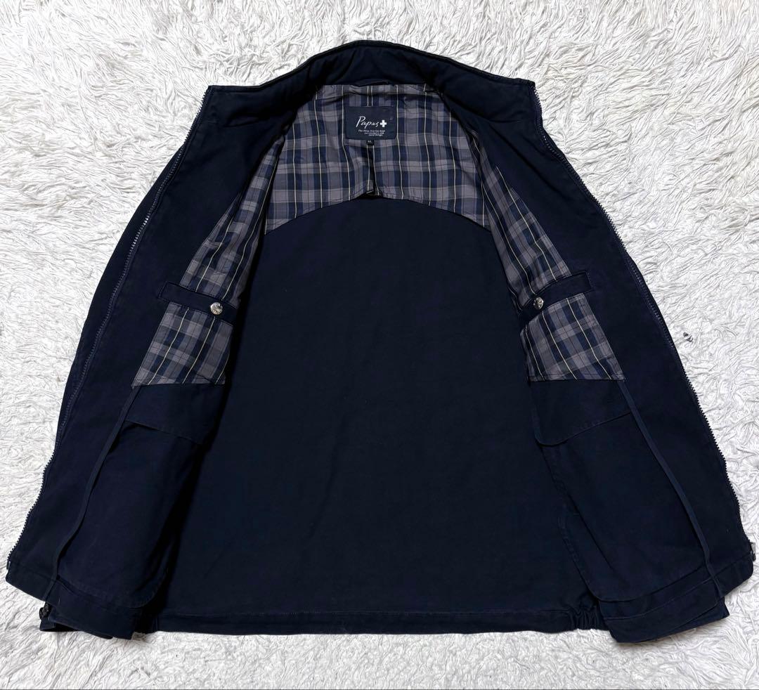 SSVW117 ✨PAPAS＋　パパスプラス　ブルゾン　ネイビー　チェック