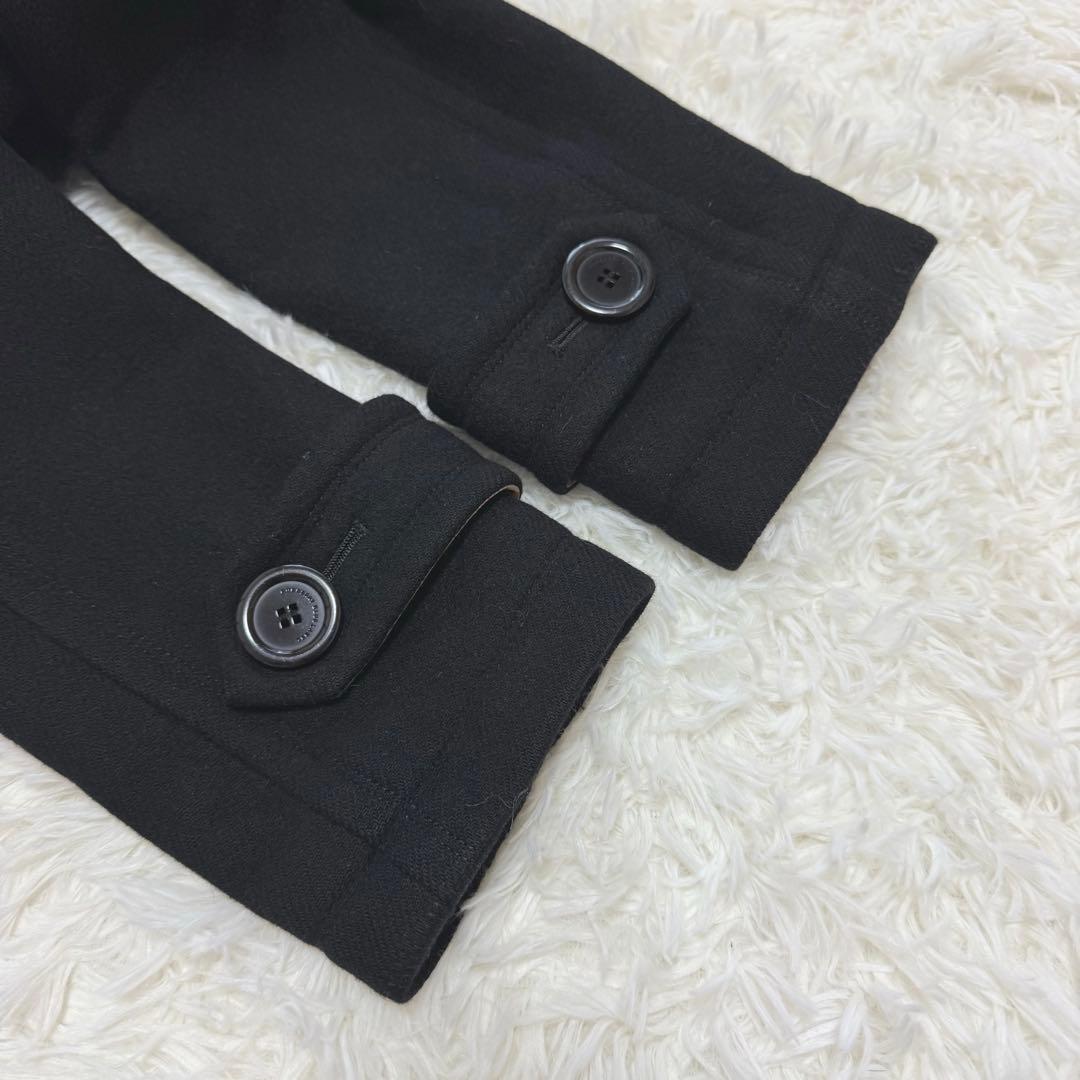 バーバリーブルーレーベル ダッフルコート アンゴラ混 ノバチェック フード付き