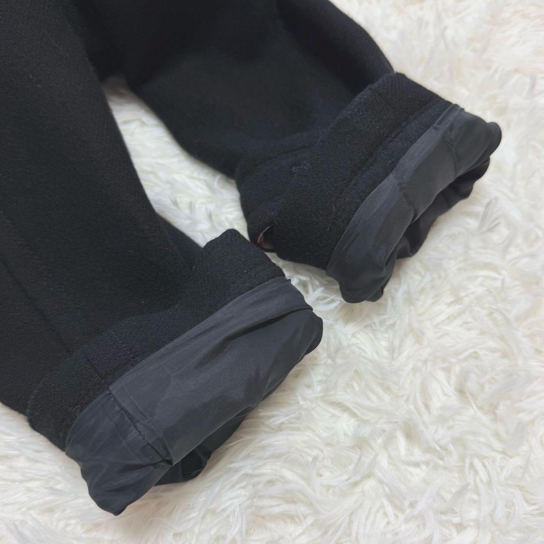 バーバリーブルーレーベル ダッフルコート アンゴラ混 ノバチェック フード付き