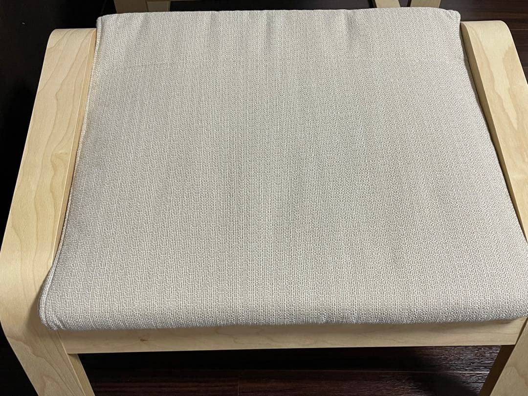 美品 IKEA ポエング オットマン付き 説明書（オンライン）＆六角レンチ付き