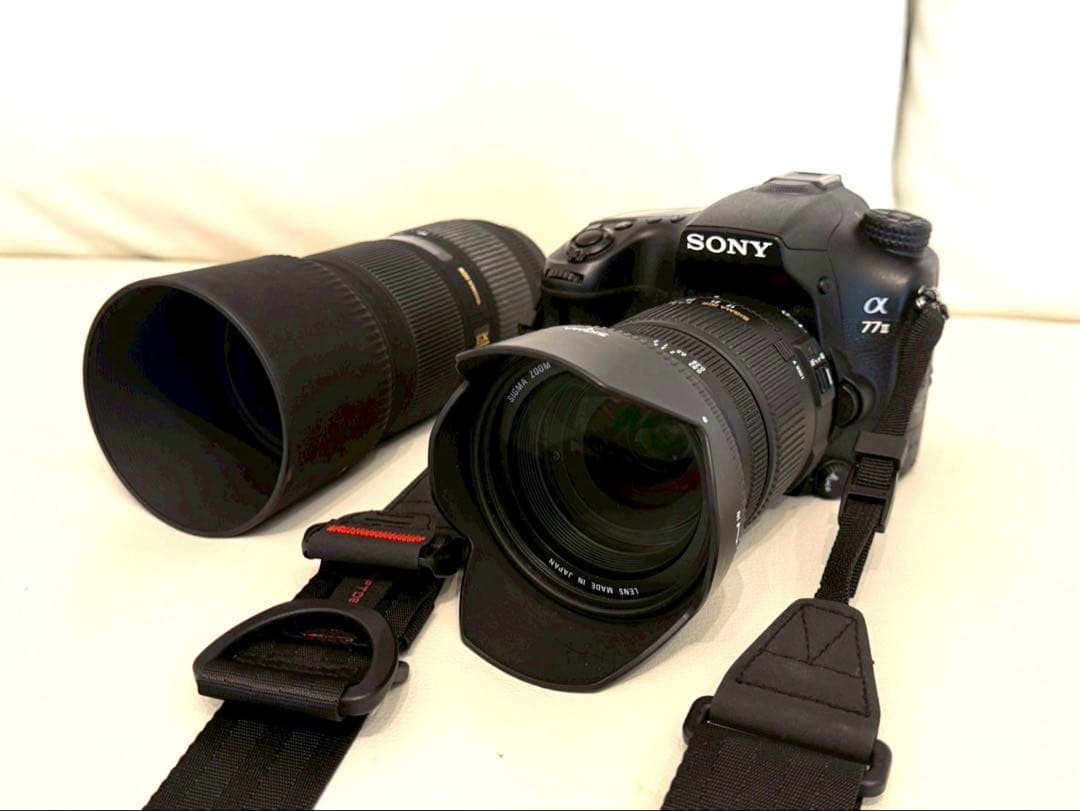 SONY ミラーレス一眼a77Ⅱ　レンズ二本ケース付き　美品06
