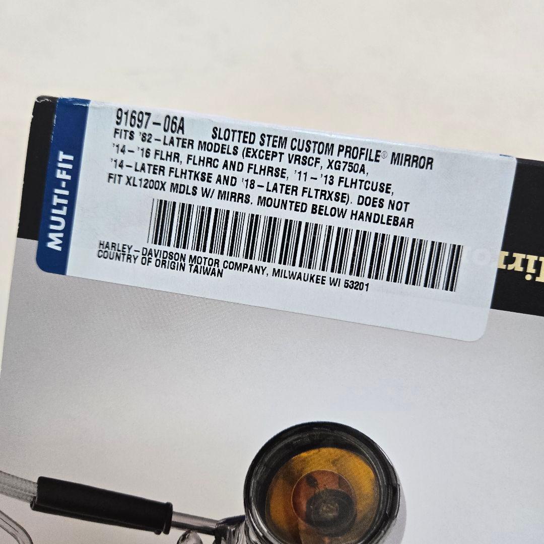 【91697-06A】ハーレー純正　プロファイル・カスタムミラー