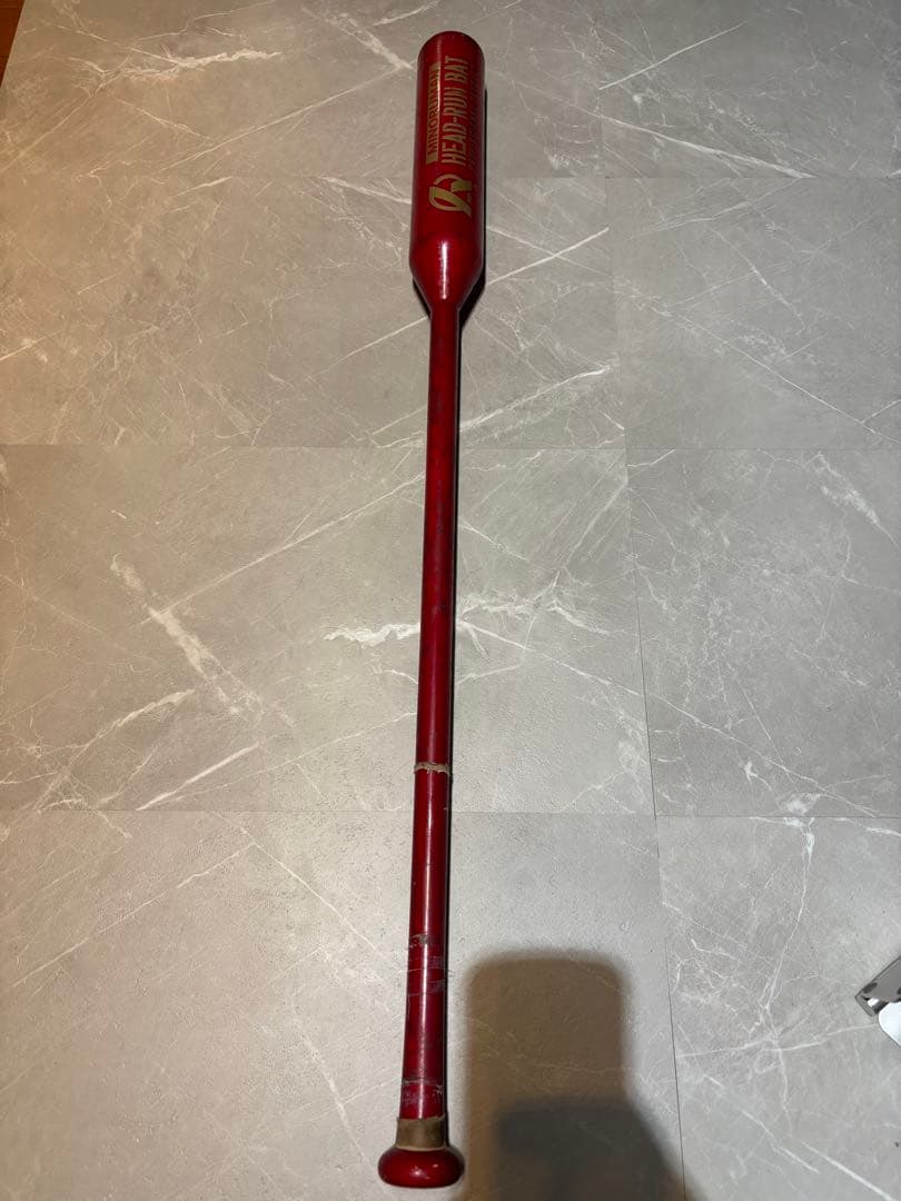 ヘッドランバット レッド 木製 トレーニングバット 約84cm