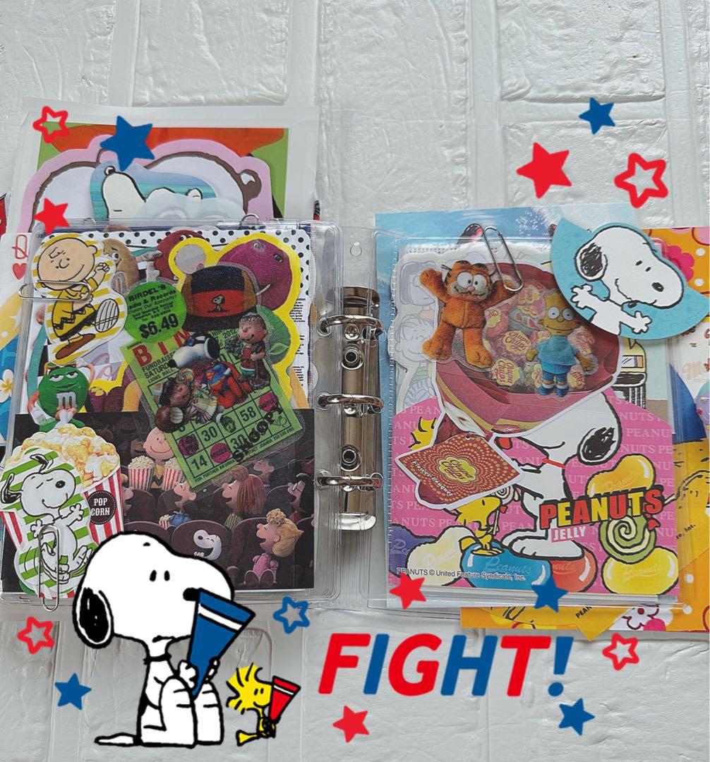 スヌーピーおすそ分けファイル♡アメキャラ＆スタバ限定1セット増量♡レア入り·͜·ᰔᩚ