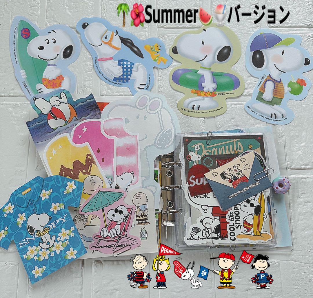 スヌーピーおすそ分けファイル♡アメキャラ＆スタバ限定1セット増量♡レア入り·͜·ᰔᩚ