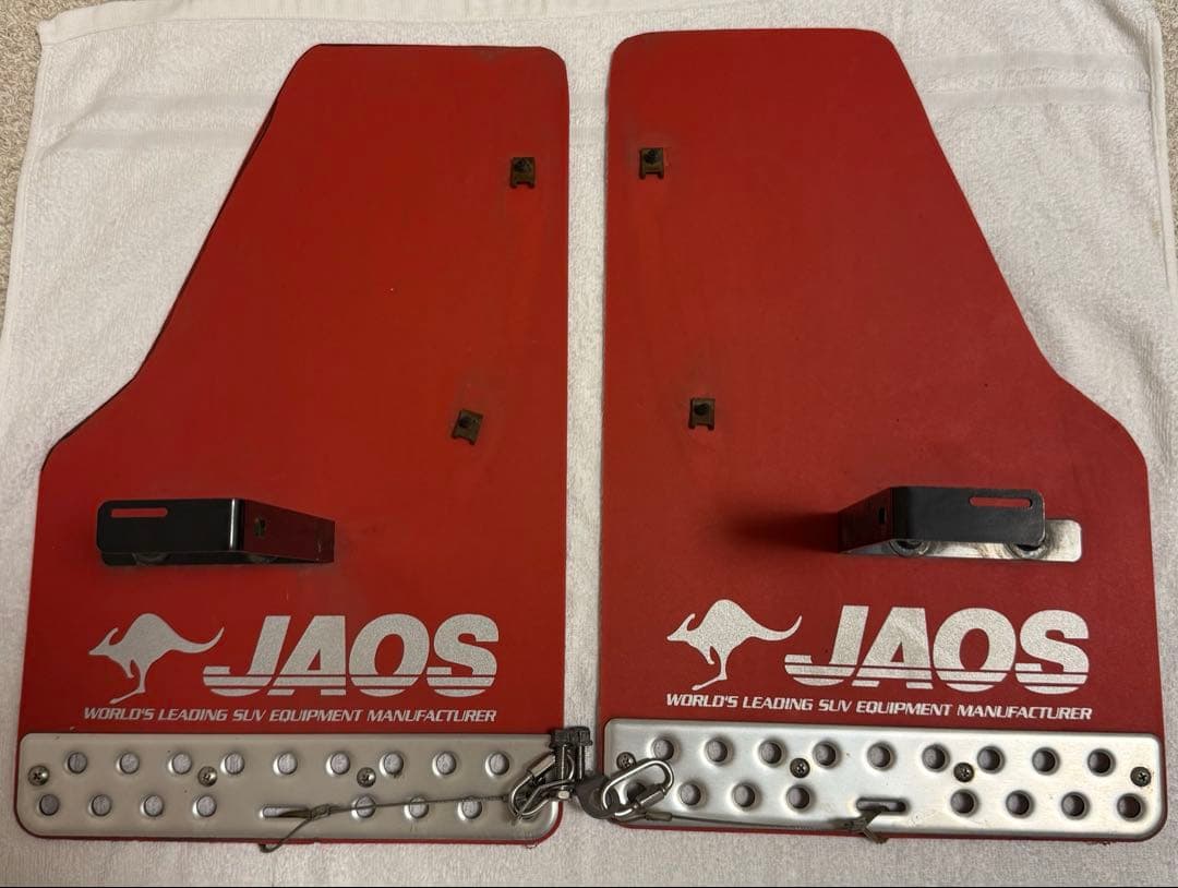 JAOS マッドガードⅢ フロント＋リアセット レッド キャラバン E26系