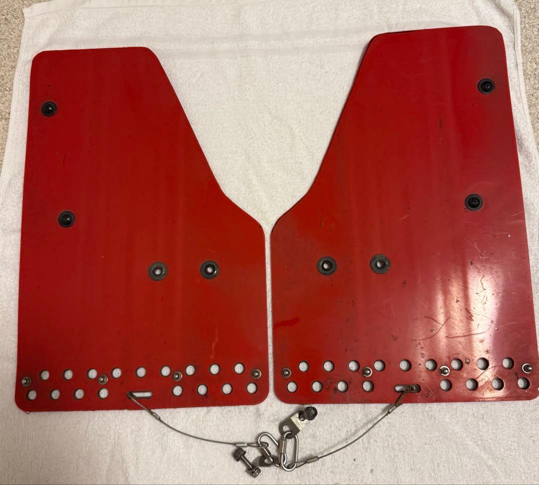 JAOS マッドガードⅢ フロント＋リアセット レッド キャラバン E26系