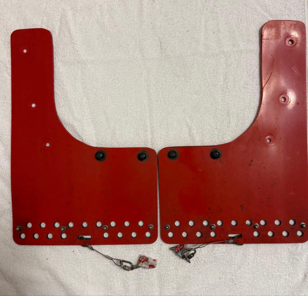 JAOS マッドガードⅢ フロント＋リアセット レッド キャラバン E26系