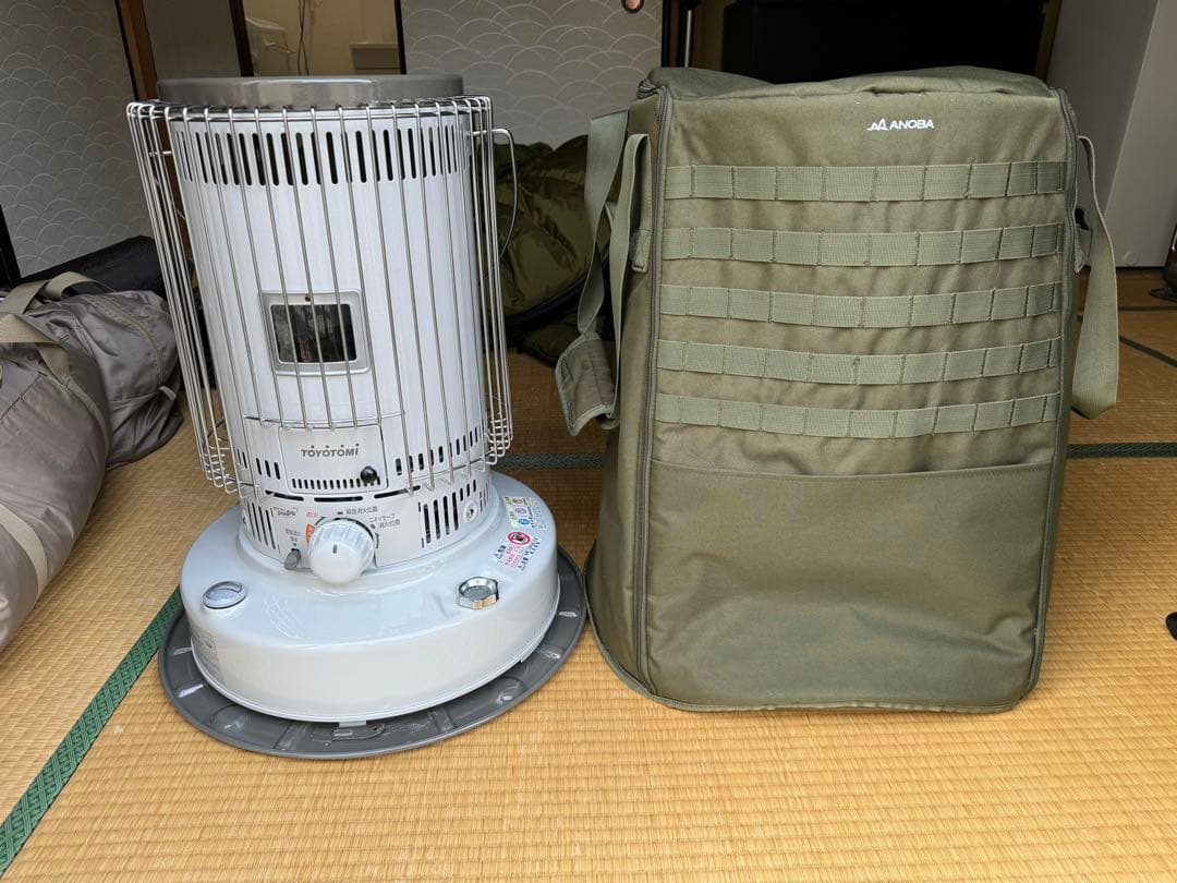 トヨトミ対流形石油ストーブKS-67H-W & アノバ ストーブダストバッグ